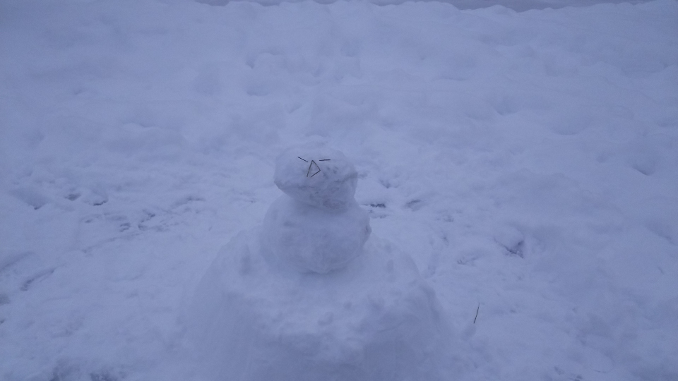 思い出の雪だるま