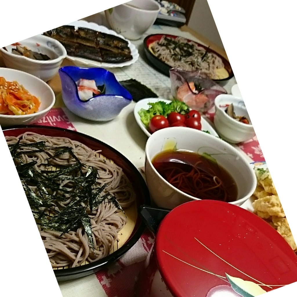 最近、よく、そばを食べます