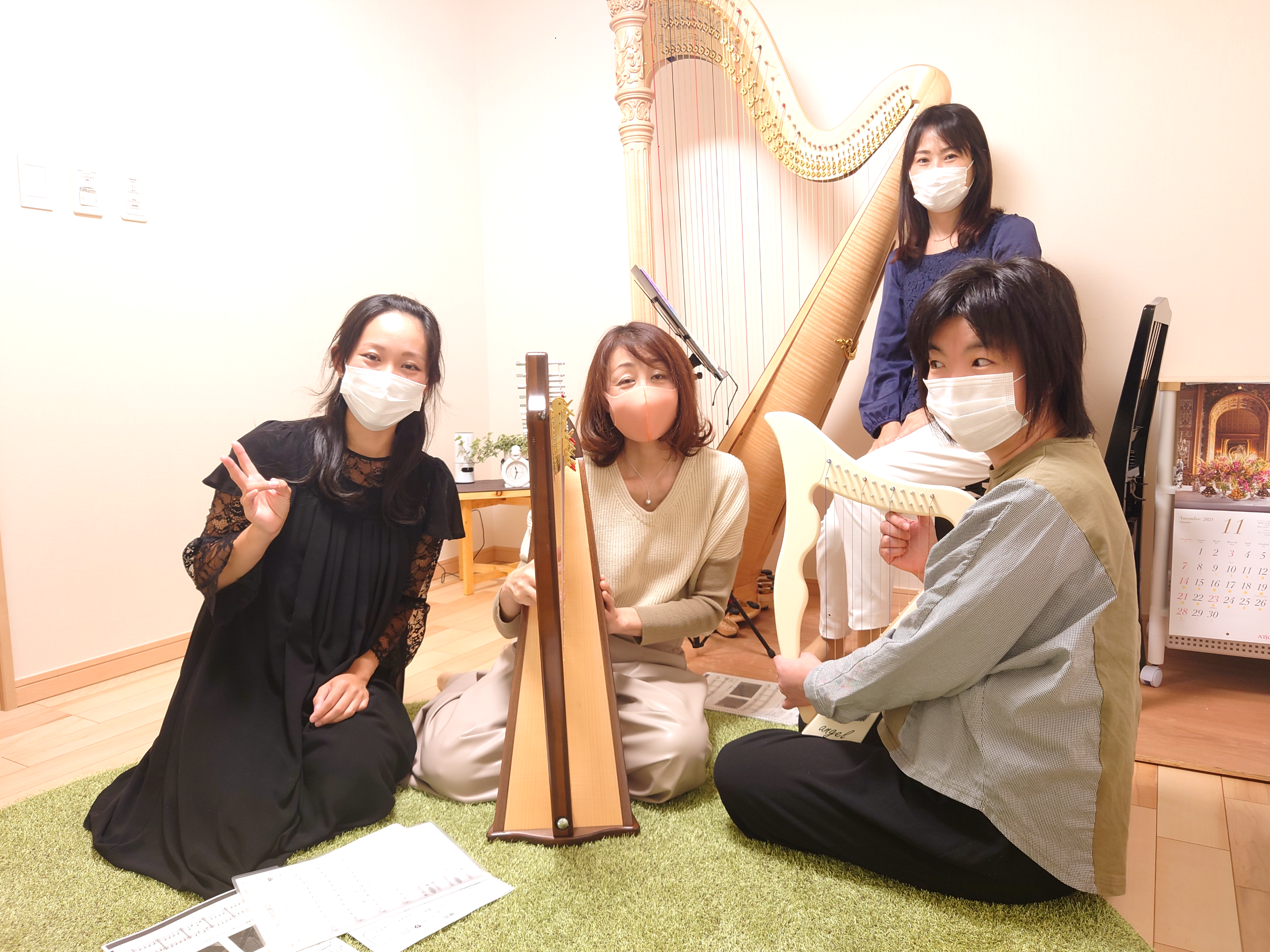 ☆ハープを体験しました♪