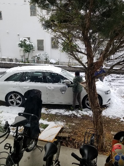 人面雪だるま