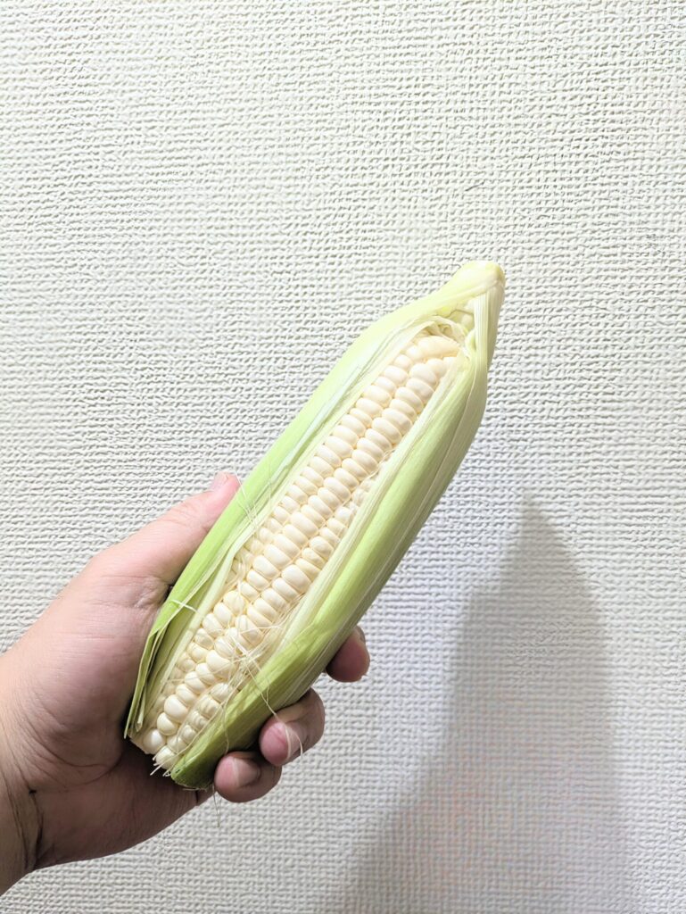 朝採れピュアホワイト、いただきました！