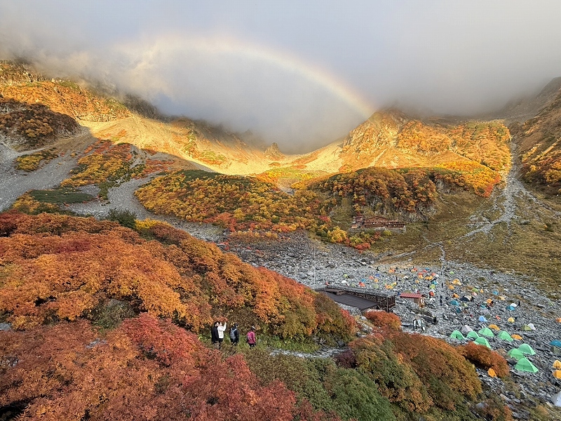 紅葉の涸沢カール