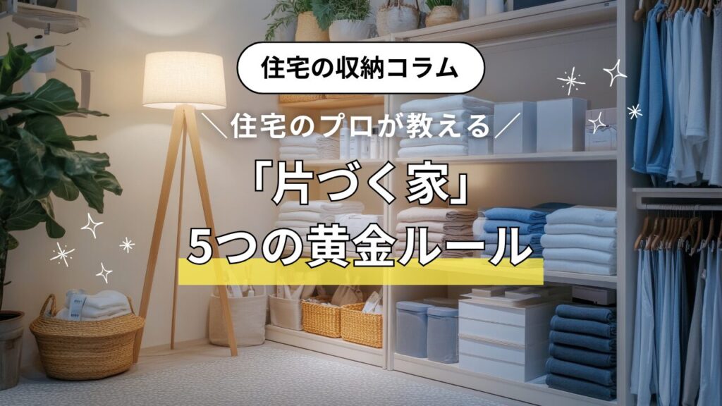 散らかる家には理由があった。 住宅のプロが教える「建てる前に仕込む」片づく家の5つの黄金ルール